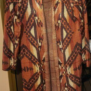 Rock and Roll Cowgirl Aztec Duster size size L